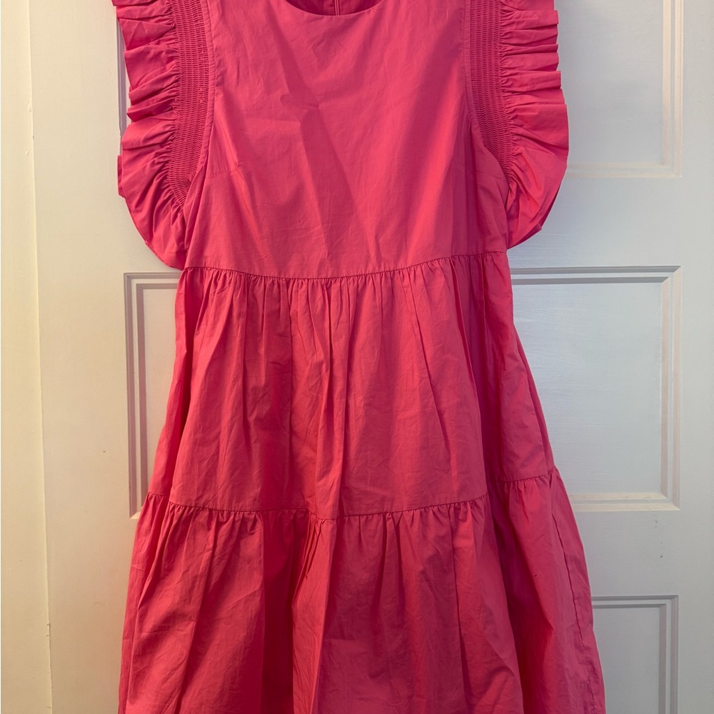 English Factory, Pink Ruffled Dress, sz xs